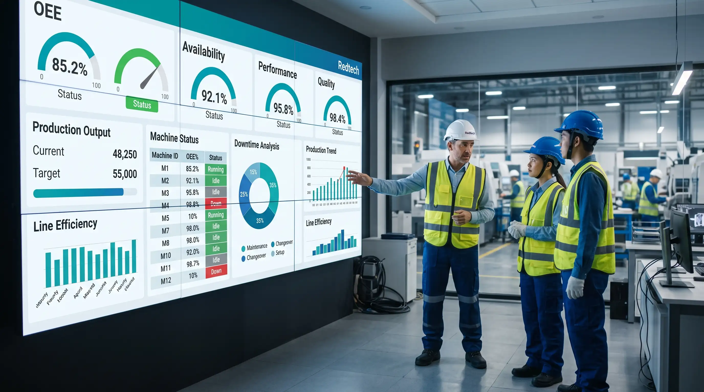 Redtech OEE Board Performance Monitoring