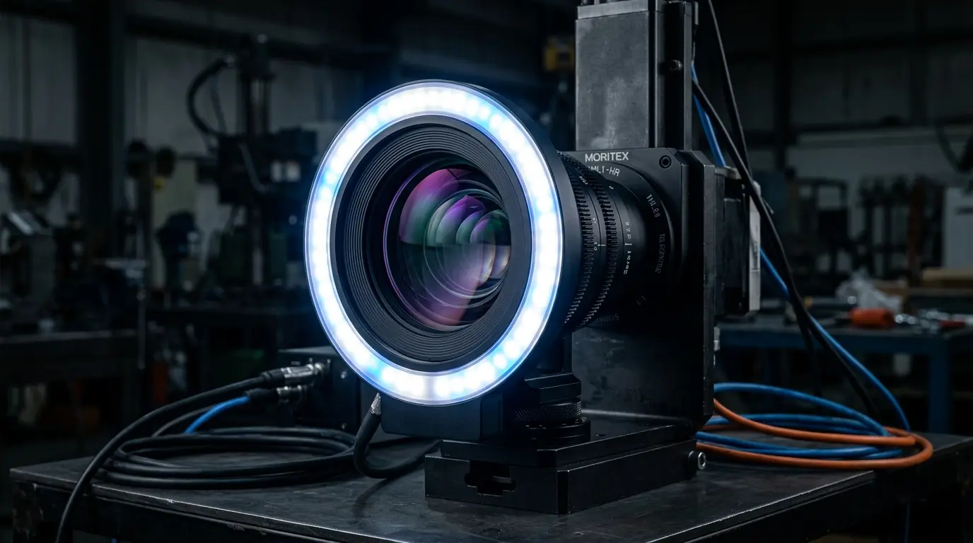 ระบบเลนส์ Telecentric และไฟวงแหวนอุตสาหกรรม Ring Light